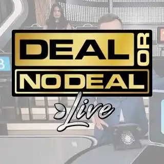Deal or No Deal Live slot logo by Evolution at VemaBet Casino