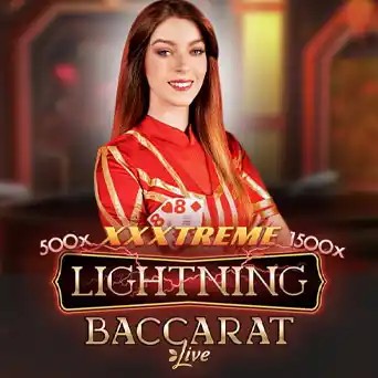Lightning Baccarat by Evolution, showcased at vemabet-casino.pt – game logo