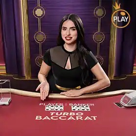 Official Live Dealer logo: Turbo Baccarat by Pragmatic Play at VemaBet Casino